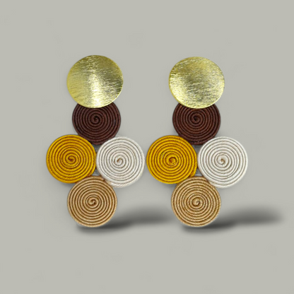 Arete Mini soutache 4 Circulos