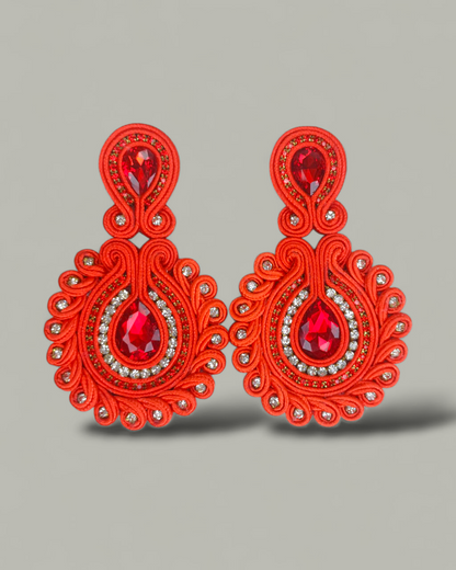 Maxi Arete Soutache Cristales