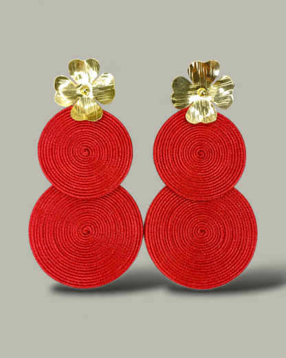 Maxi Arete Soutache Doble
