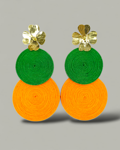 Maxi Arete Soutache Doble