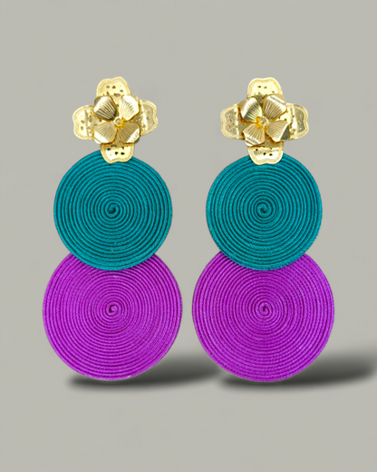 Maxi Arete Soutache Doble