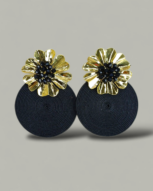 Maxi Arete Soutache flor Murano
