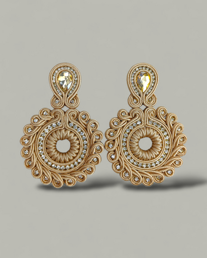 Maxi Arete En soutache cristales