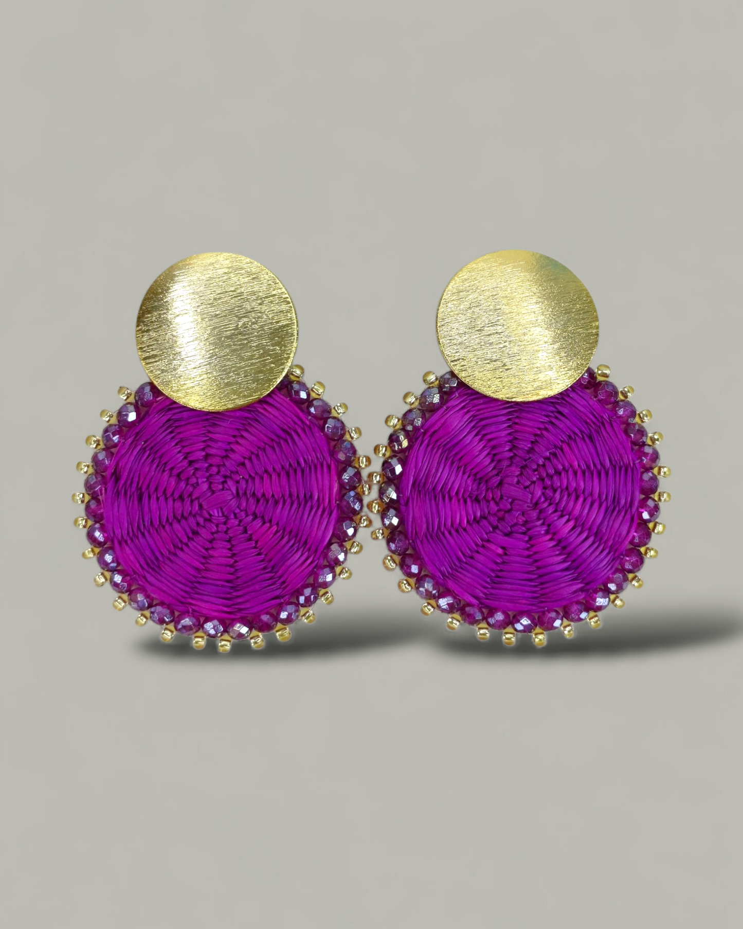 Arete Mini Iraca tejido