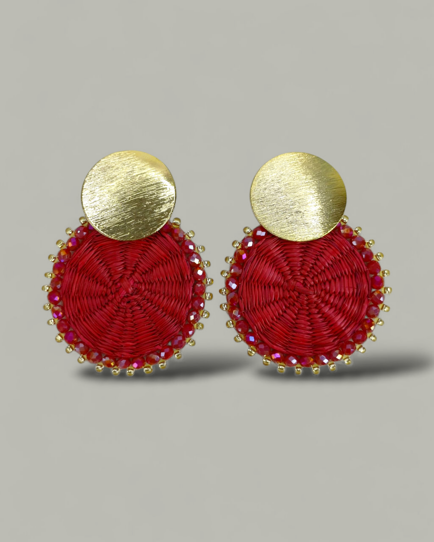 Arete Mini Iraca tejido