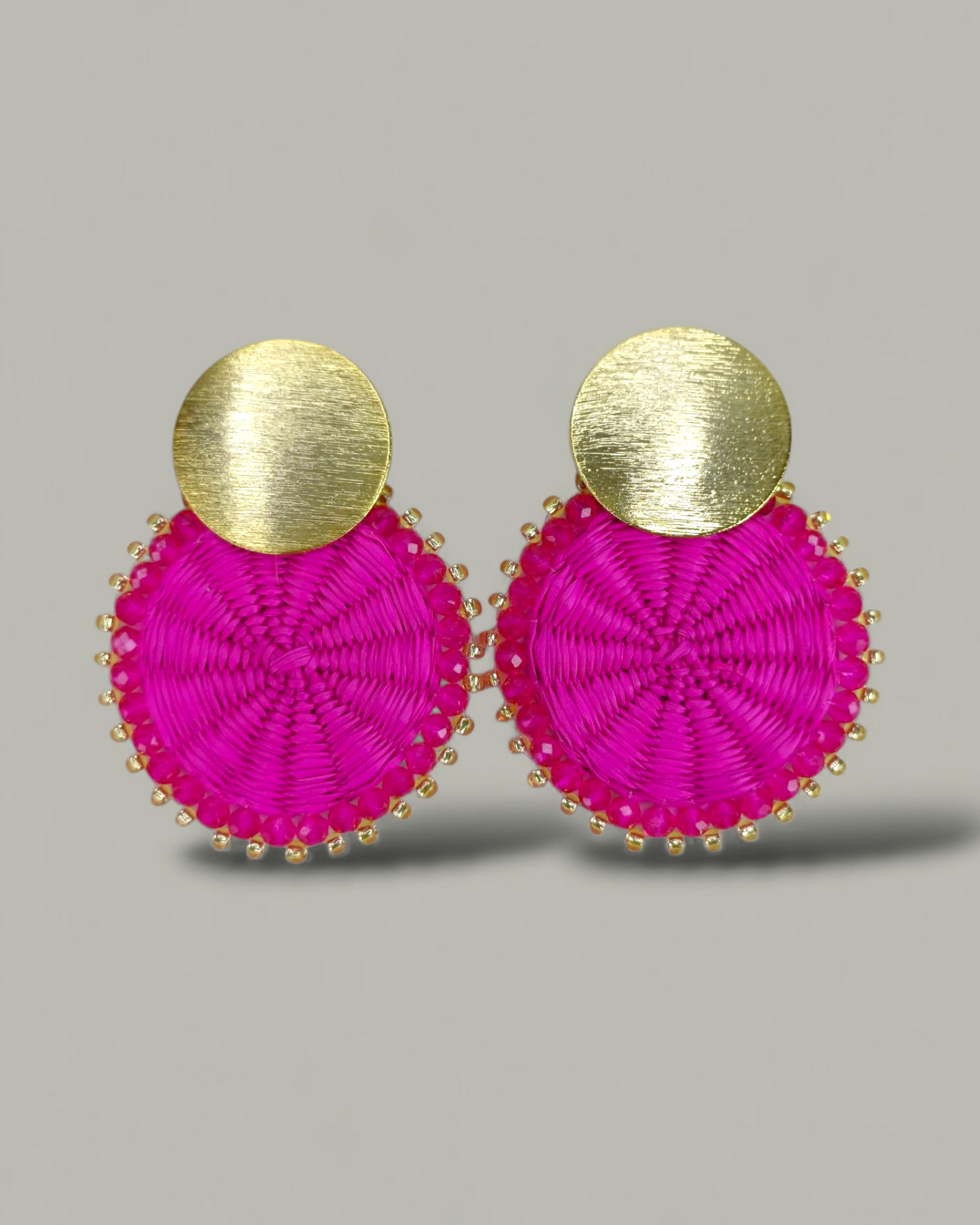 Arete Mini Iraca tejido