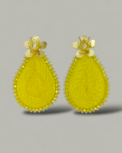 Maxi Arete Tejido en Gota