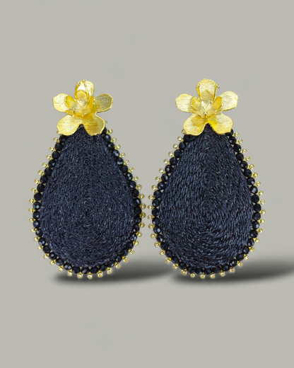 Maxi Arete Tejido en Gota