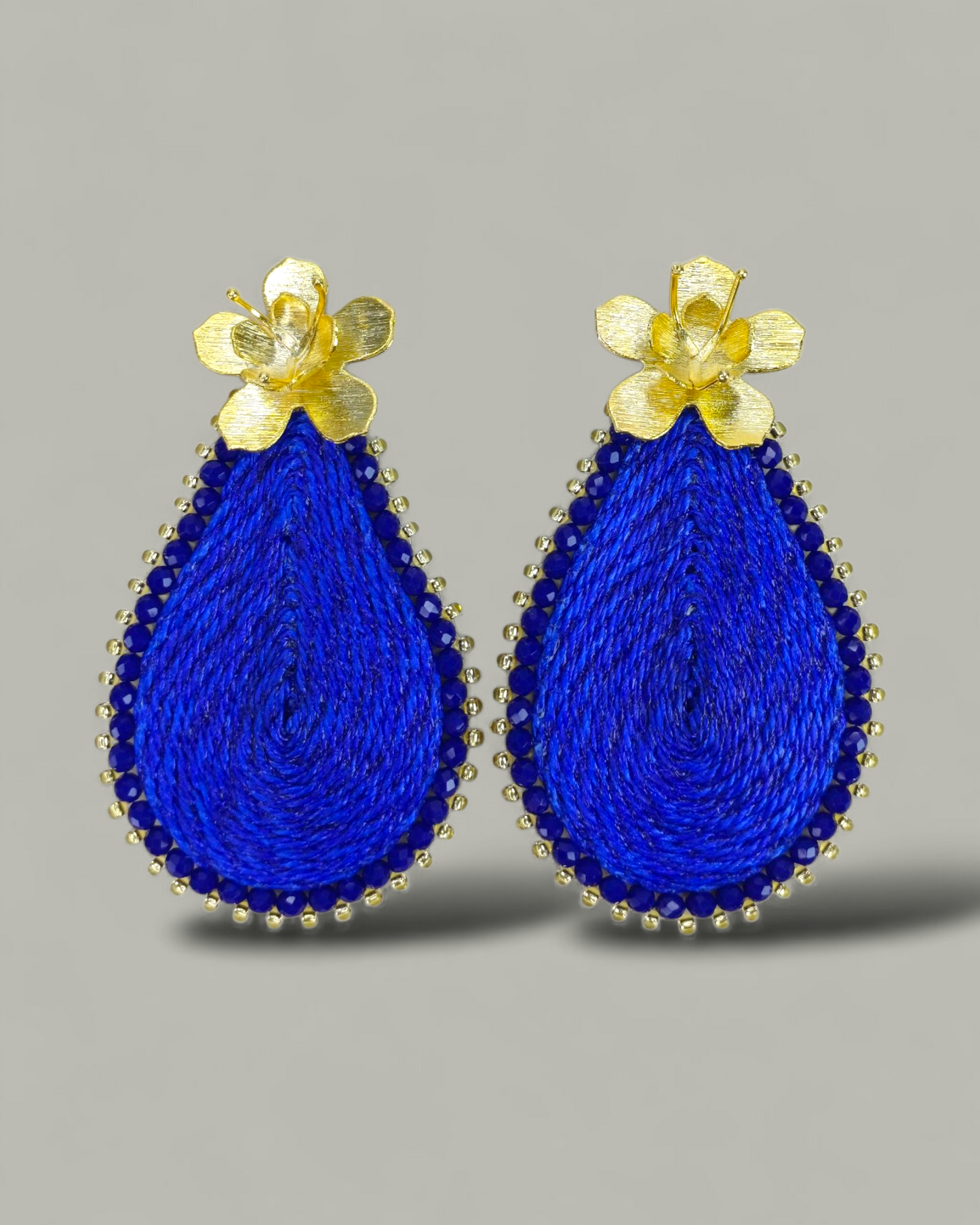 Maxi Arete Tejido en Gota