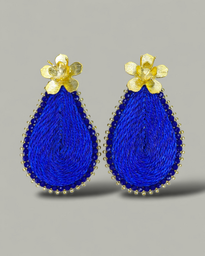 Maxi Arete Tejido en Gota